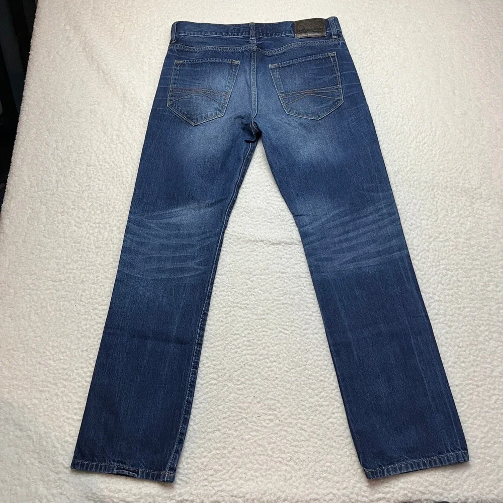 Express Jeans Mens 31x32 Blue Kingston Straight Leg Classic Fit‎ Dark Wash Denim